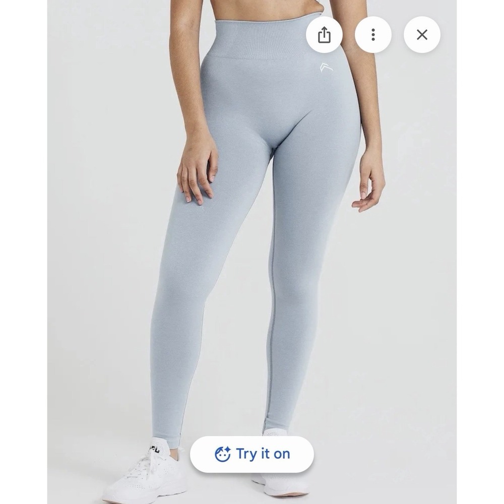 Oner Active Classic Seamless 2.0 Leggings Smoke Grey Marl Sz M Short